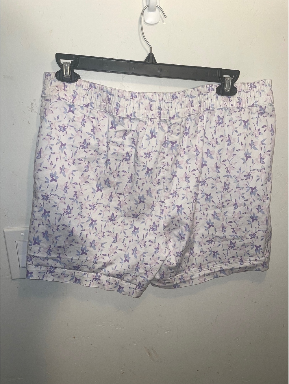Jachs Girlfriend stretch chino short with lavender floral print size XL - Picture 2 of 6